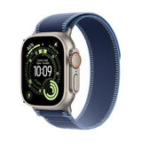 Apple Watch Ultra 3 GPS + Cellular 49-mm Natural Titanium Case with Blue Trail Loop ML