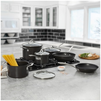 Kirkland Signature Hard Anodised Cookware 10 Piece Set