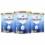 Aptamil Gold+ Stage 1 Infant Formula 0-6 Months 3 x 900g