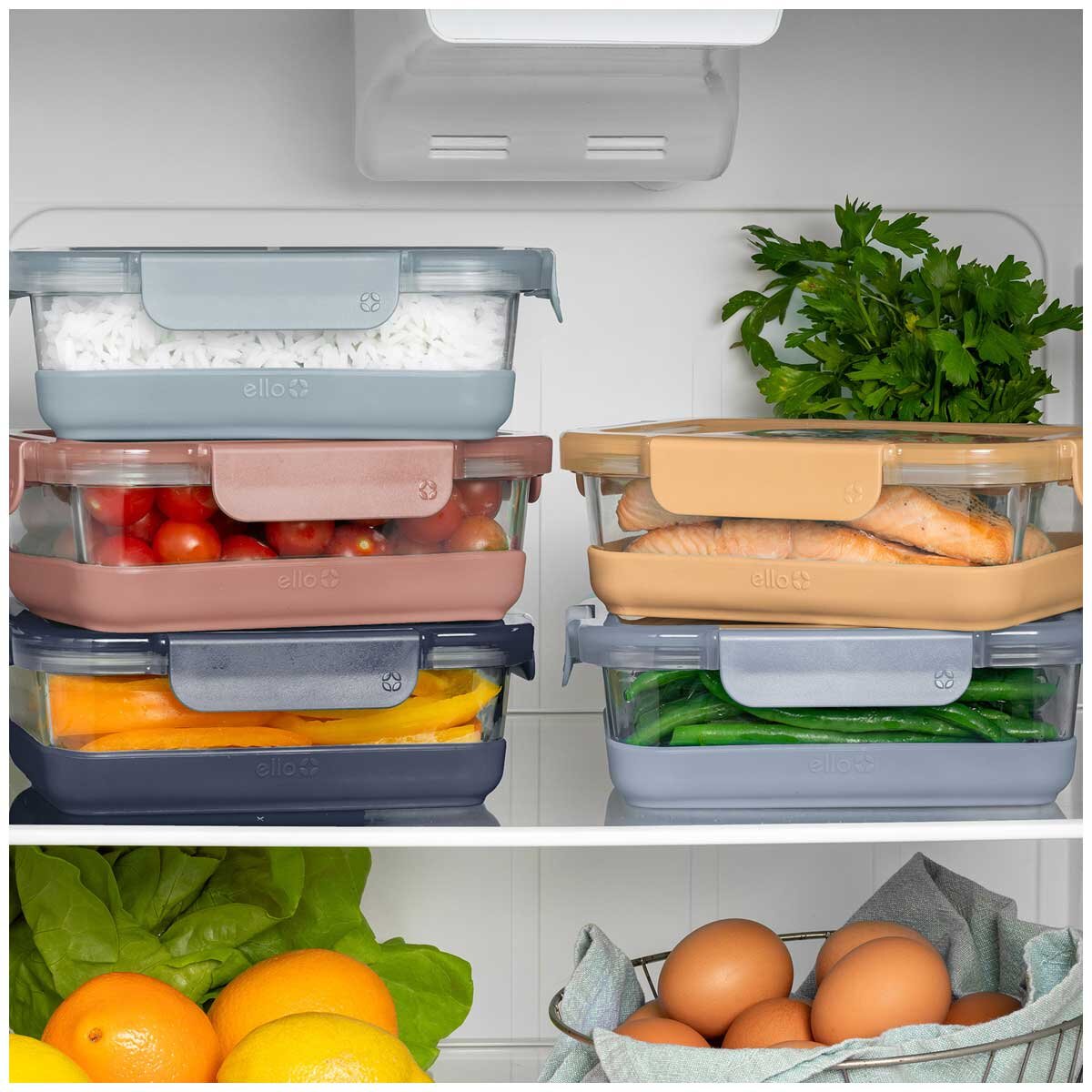 Ello Meal Prep Glass Storage 10 Piece Set