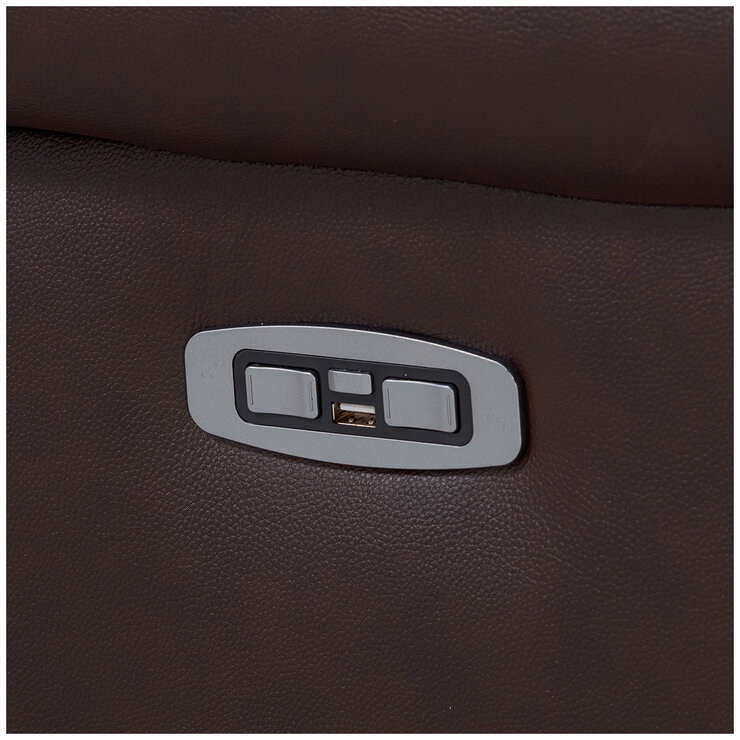 Valencia Charlie 3-Seater Leather Recliner Lounge Chocolate Color Valencia Charlie 3-Seater Leather Recliner Lounge Chocolate Color