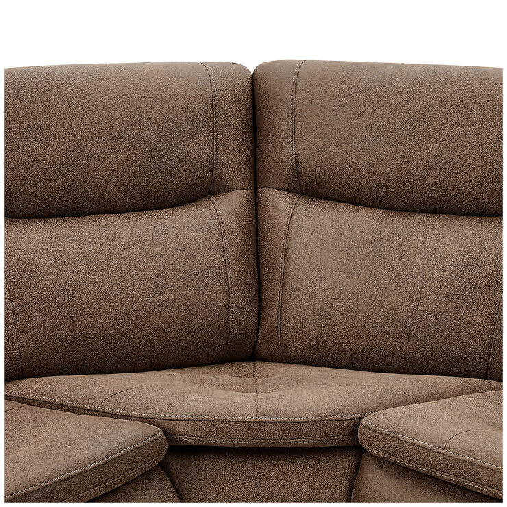 GilmanCreek Fabric Power Reclining Sectional With Power Headrests