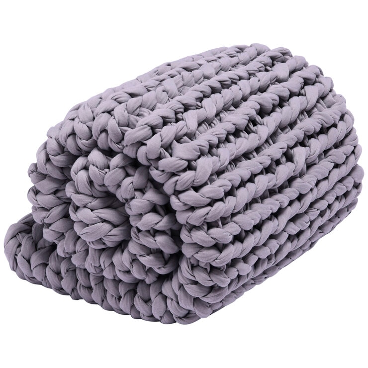 Onkaparinga Knitted Weighted Blanket 6 kg Grey