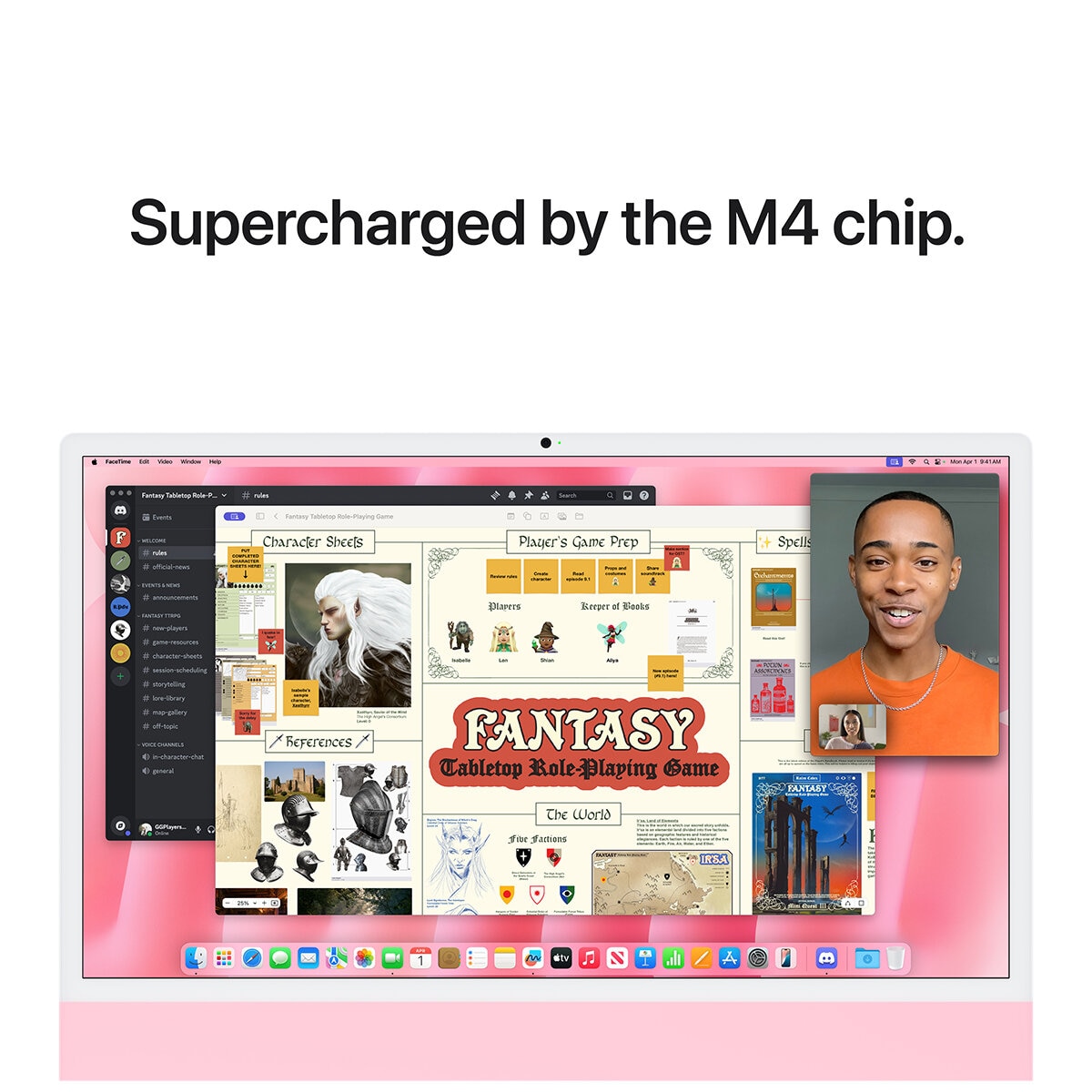 iMac 24 Inch With Retina 4.5 Display M4 Chip 10 Core GPU 24GB 512GB SSD Pink
