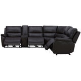 Gilman Creek Leather Power Reclining Sectional With Power Headrests