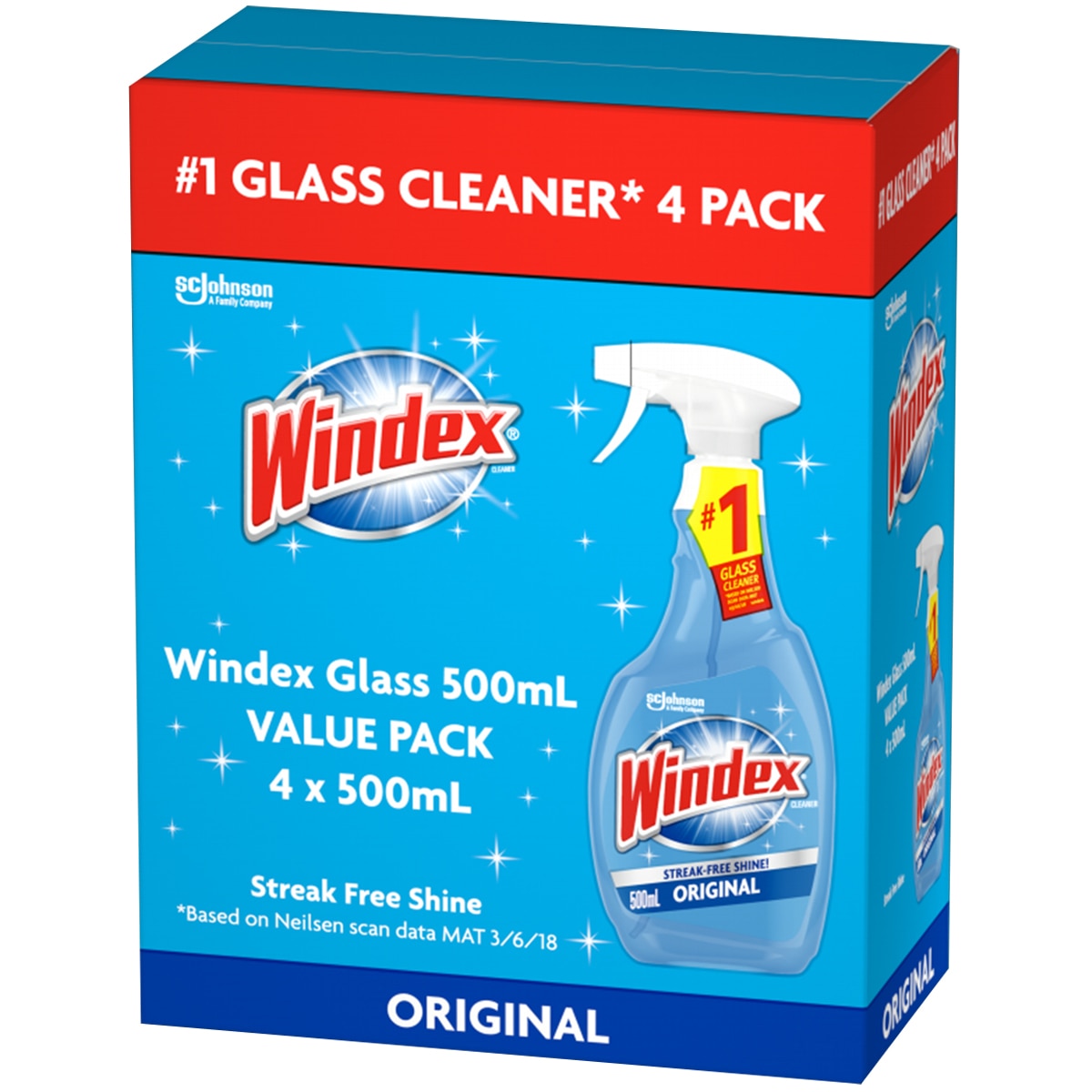 Windex Original Glass Cleaner 4 x 500ml Costco Australia