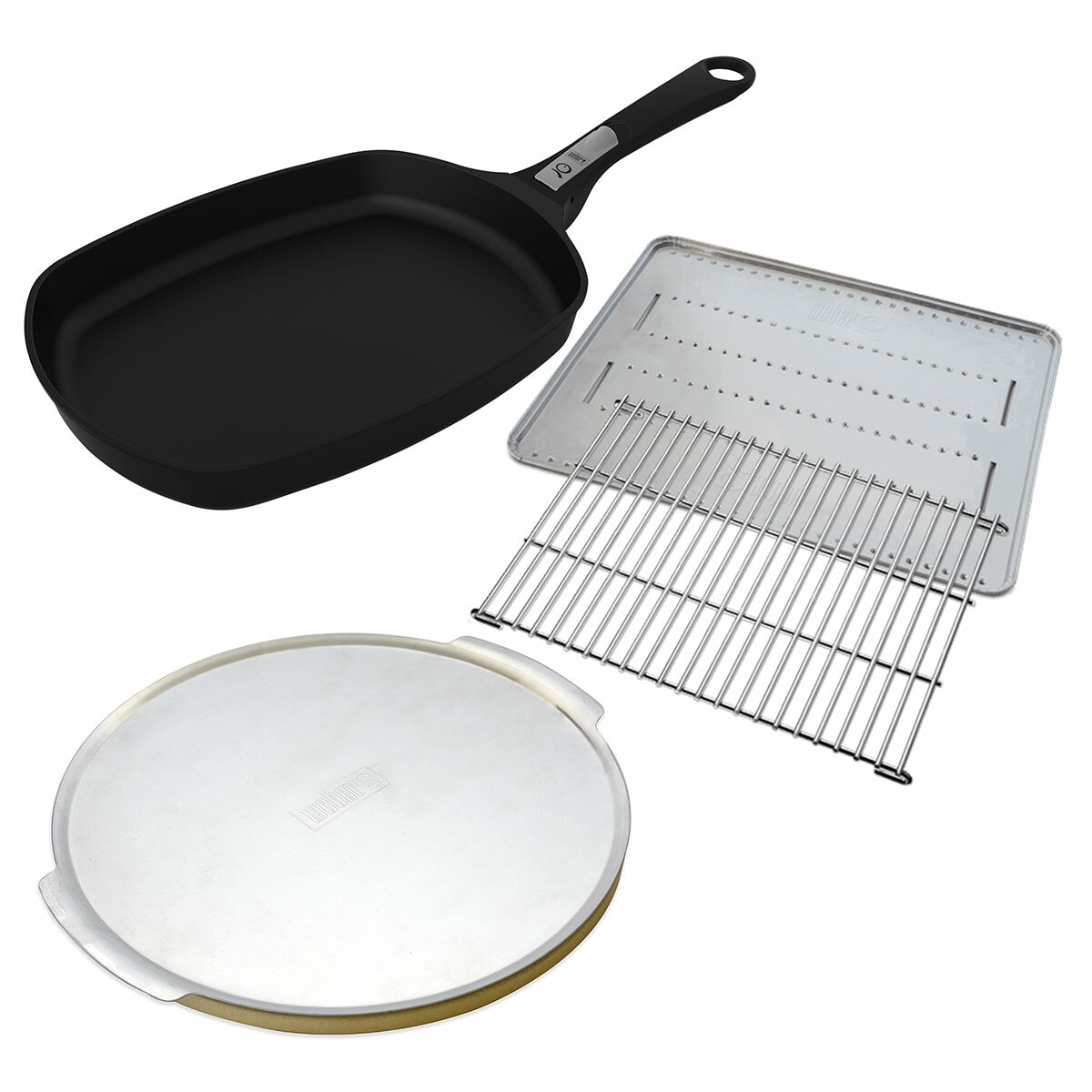 Weber Q3100 Black With Family Q Essentials Pack And Cart