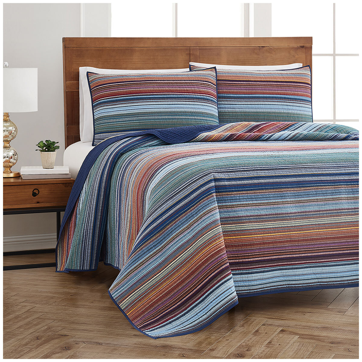 Retro Chic Quilt Set King 3 Piece