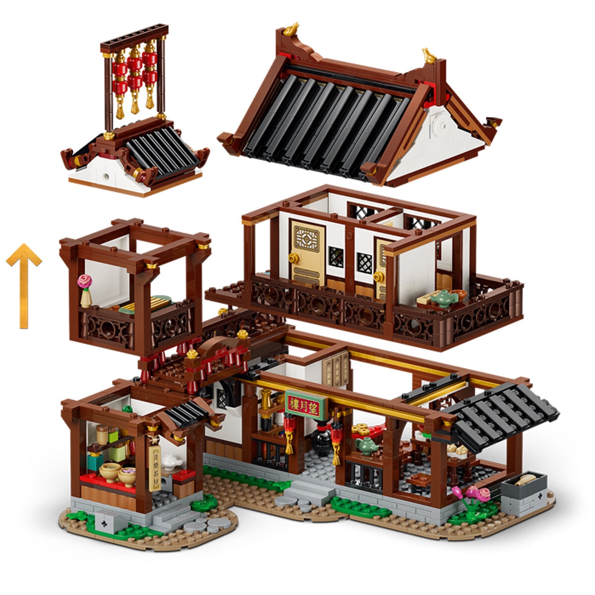 LEGO Chinese Festivals Ancient Moon-Gazing Inn Building Set 80121 LEGO Chinese Festivals Ancient Moon-Gazing Inn Building Set 80121