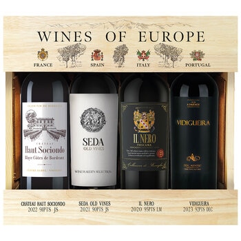 Wines Of Europe Gift Set 4 x 750ml