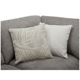 Gilmancreek 4 Piece Fabric Sectional With Ottoman And 6 Pillows