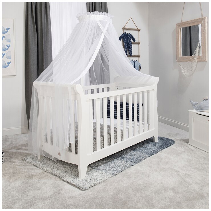 Boori Sleigh Expandable Cot Bed Barley White Costco Australia