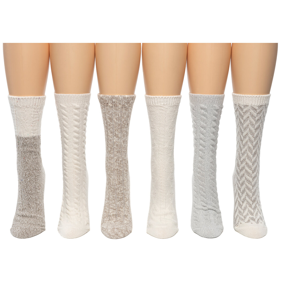 Bearpaw Women's Boot Sock 6 Pack Light Bearpaw Women's Boot Sock 6 Pack Light