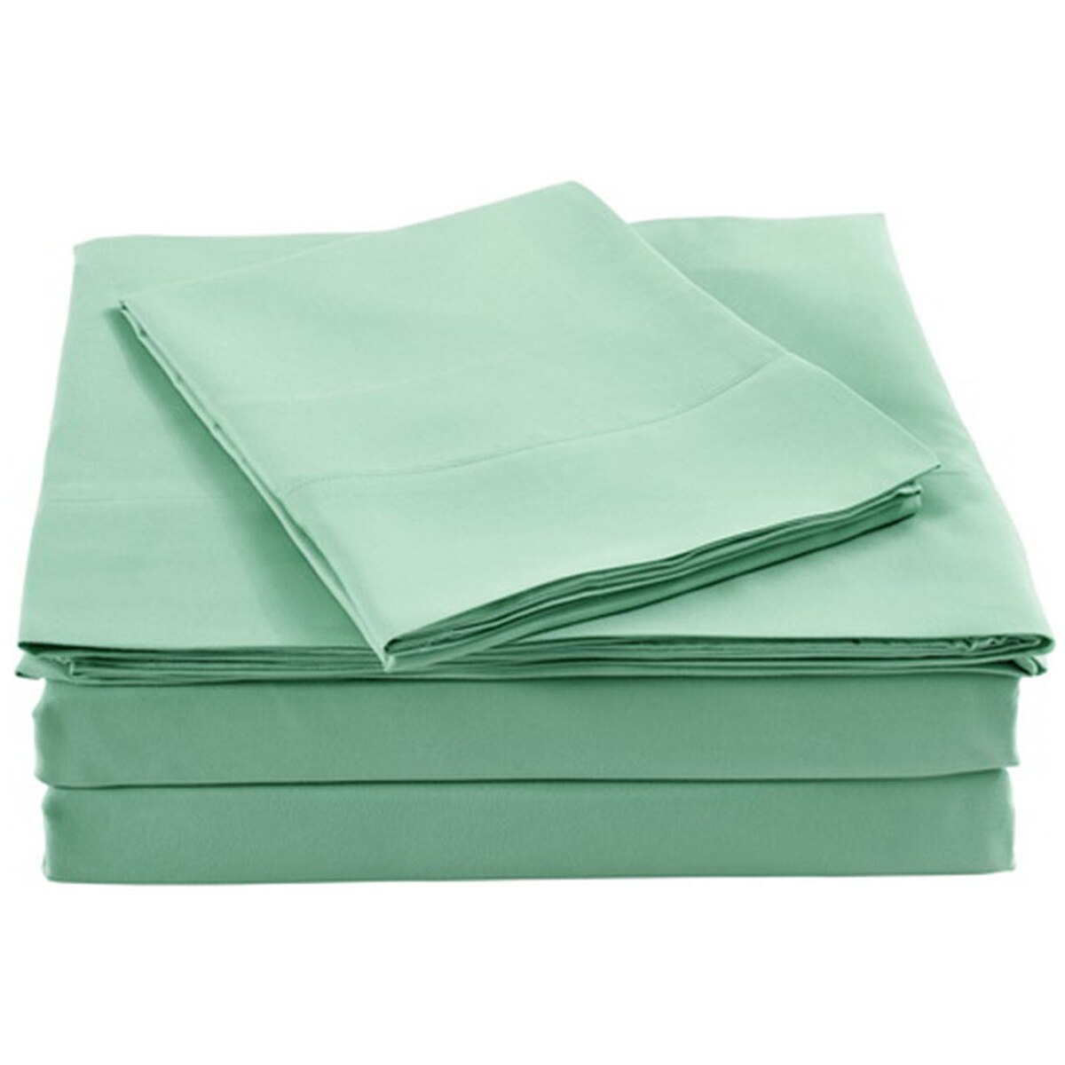 Bdirect Royal Comfort Blended Bamboo Quilt Cover Sets -Green Mist-Queen
