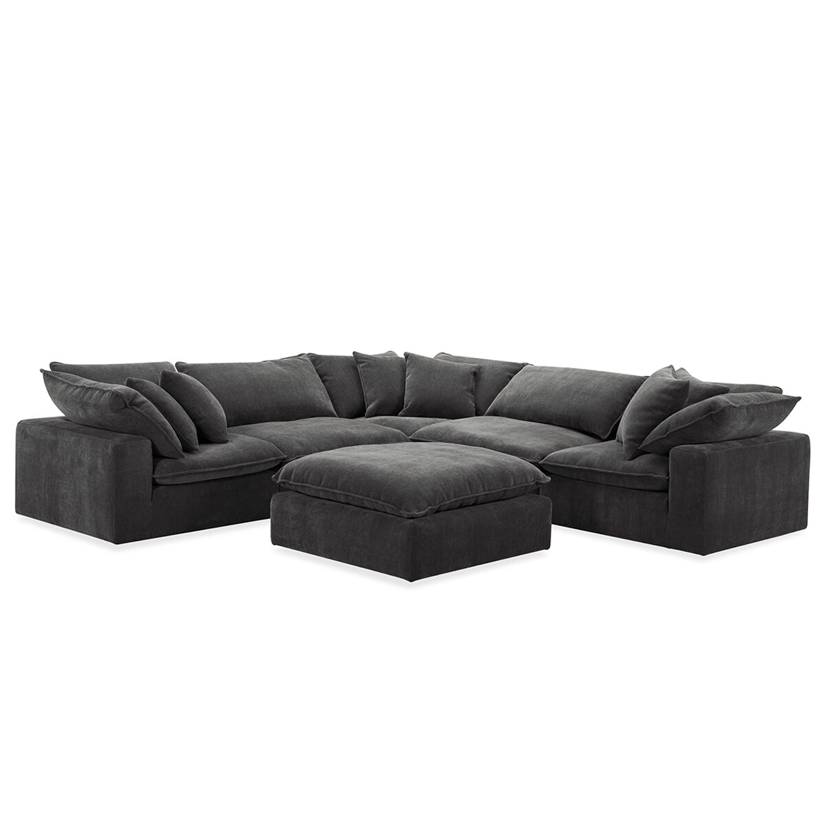 Aiden & Ivy 6 Piece Fabric Modular Sectional