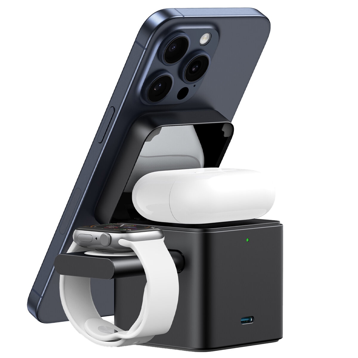 Anker 3-in-1 Wireless Charging Cube with MagSafe B25M5T11