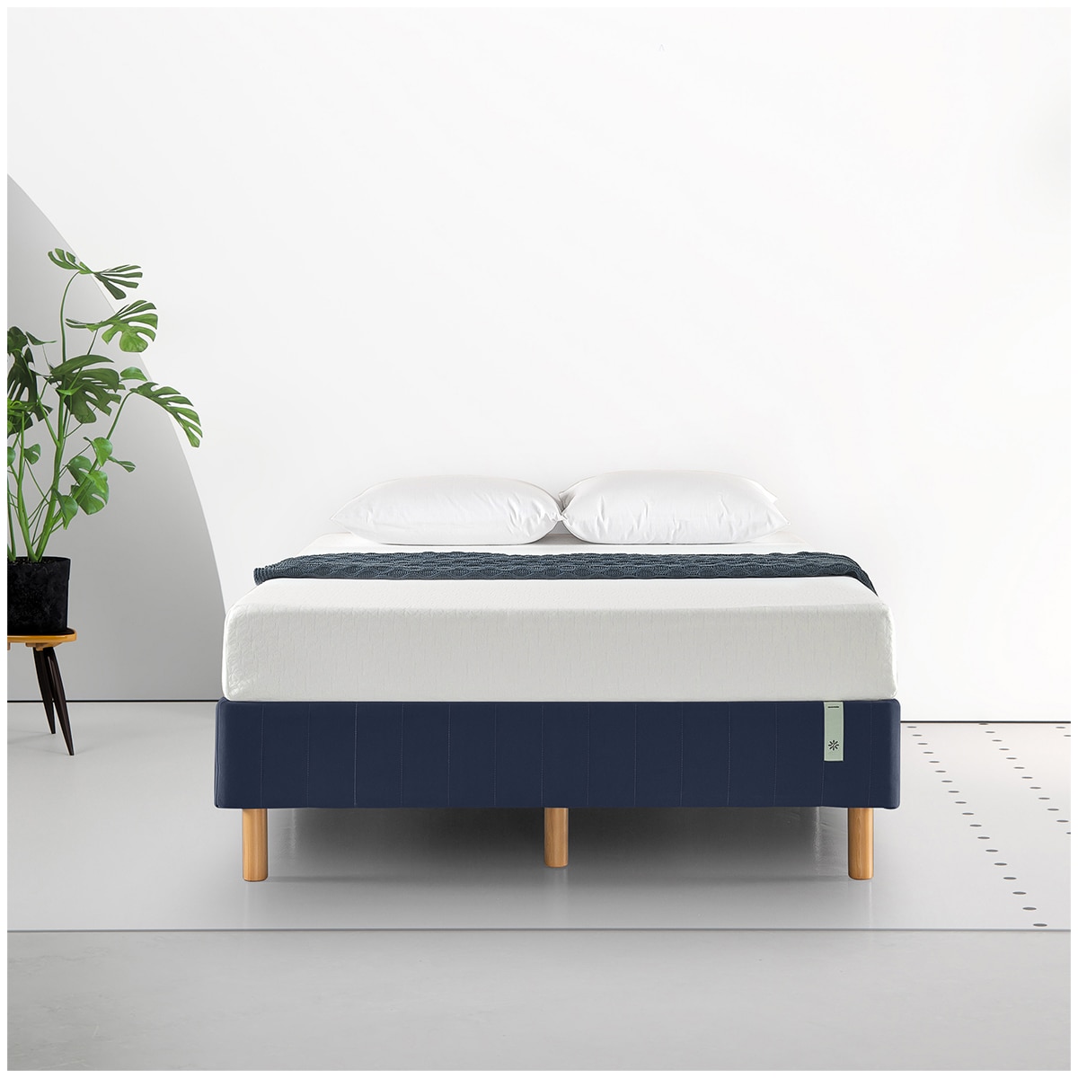 Quick Snap Mattress Base King Navy (Zinus)