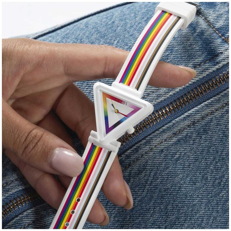 GUESS Fame White Multi Colour Women's Watch GW0679L1