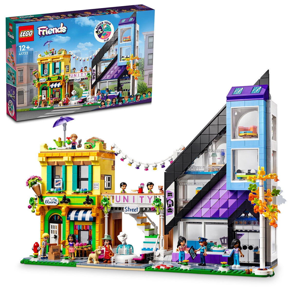 LEGO Friends Downtown Flower and Design Stores 41732