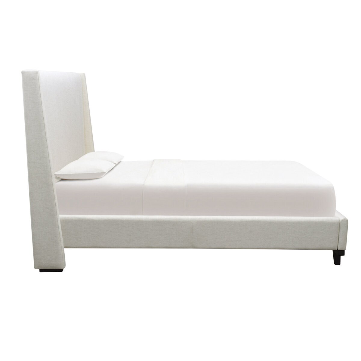 Moran Aristocrat King Bedhead with Encasement and Slatted Base Husk Linen