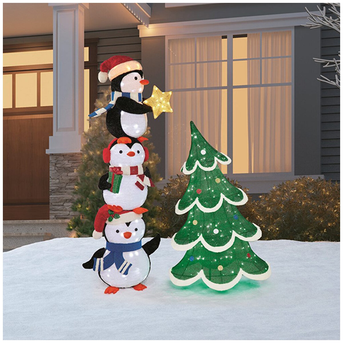 Stacked Penguin LED 183cm Stacked Penguin LED 183cm