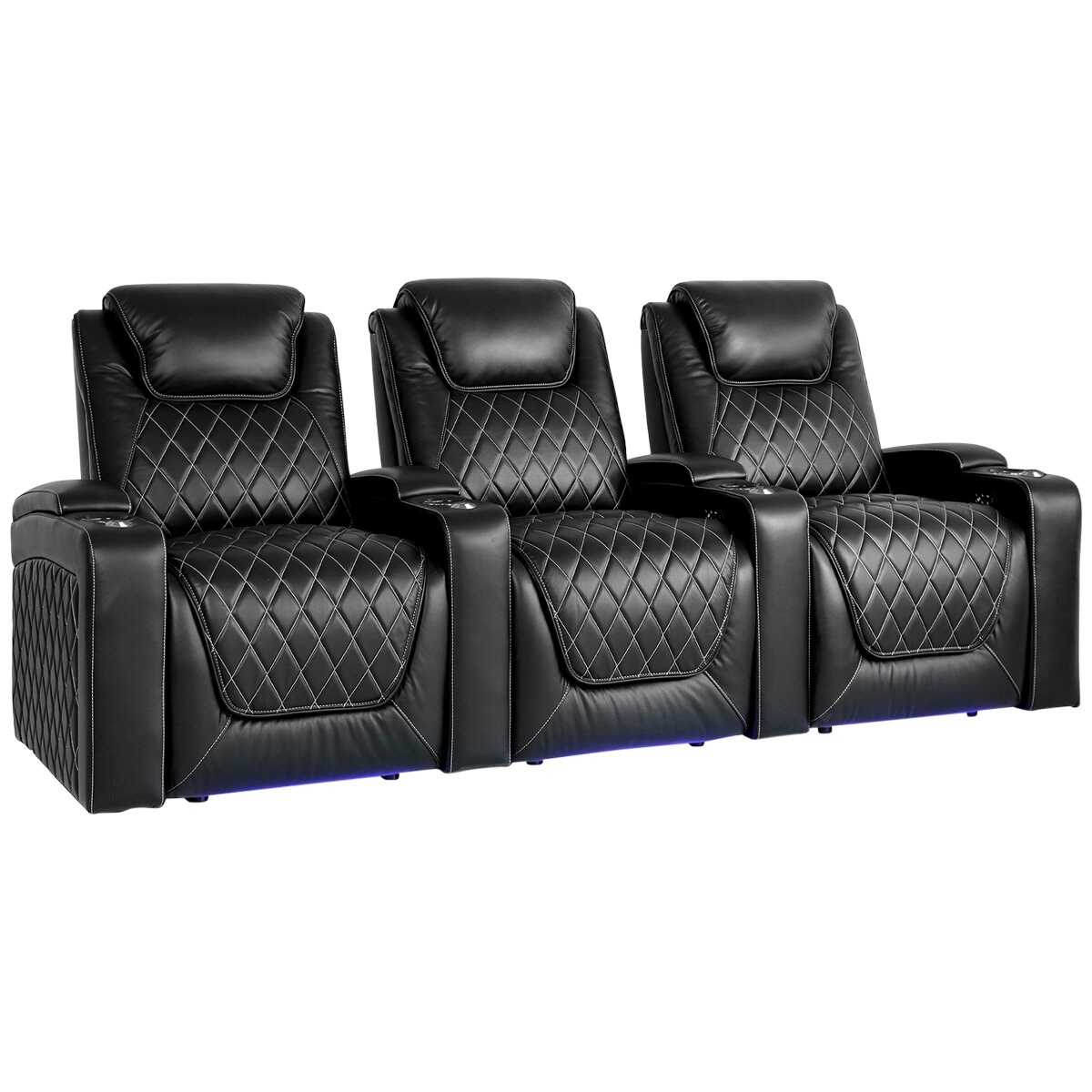 Valencia Home Theatre Oslo Edition 3 Seater Black