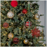 Shatterproof Christmas Tree Assorted Ornament Set 80 Piece