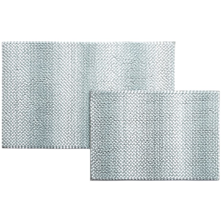 Town & Country Living Cushioned Spa Bath Rugs 2pk Aloe Green Costco