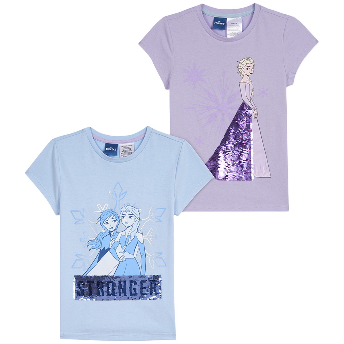 Characters Kids' Sequin Flip Tee 2 pack - Frozen