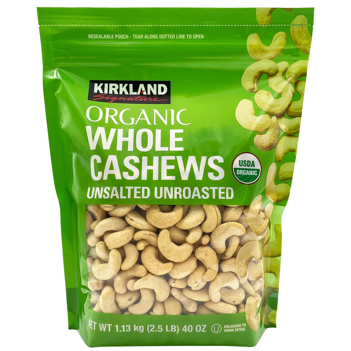 Kirkland Signature Organic Cashews 1.13kg Kirkland Signature Organic Cashews 1.13kg