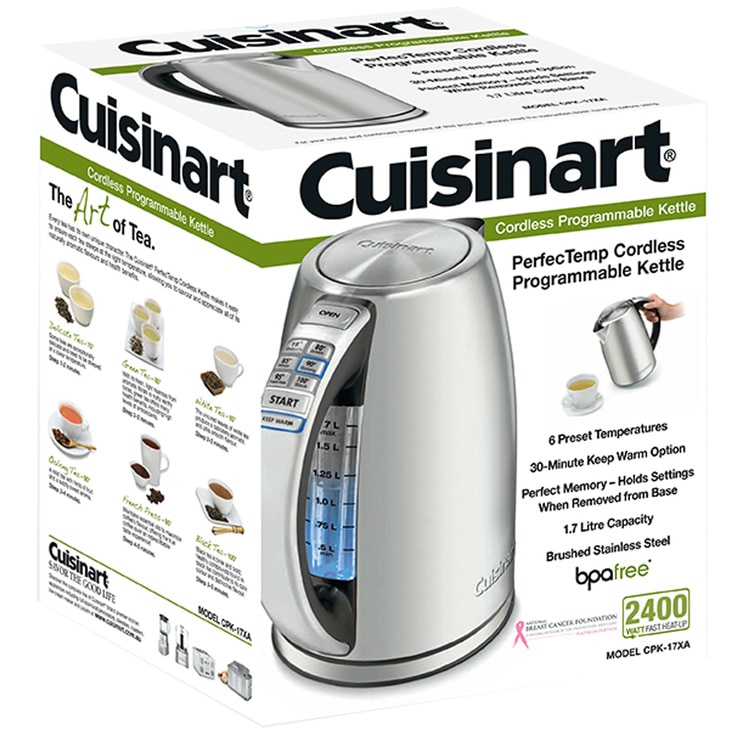 Cuisinart Stainless Steel Cordless Kettle CPK17PCXA Costco Australia