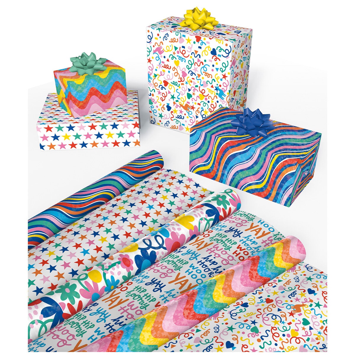 Ks Spring Reversible Trio Gift Wrap