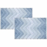 Riviera Homes Chevron Bath Mat 2 Pack