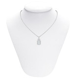 0.20ctw Diamond with Aquamarine Pendant