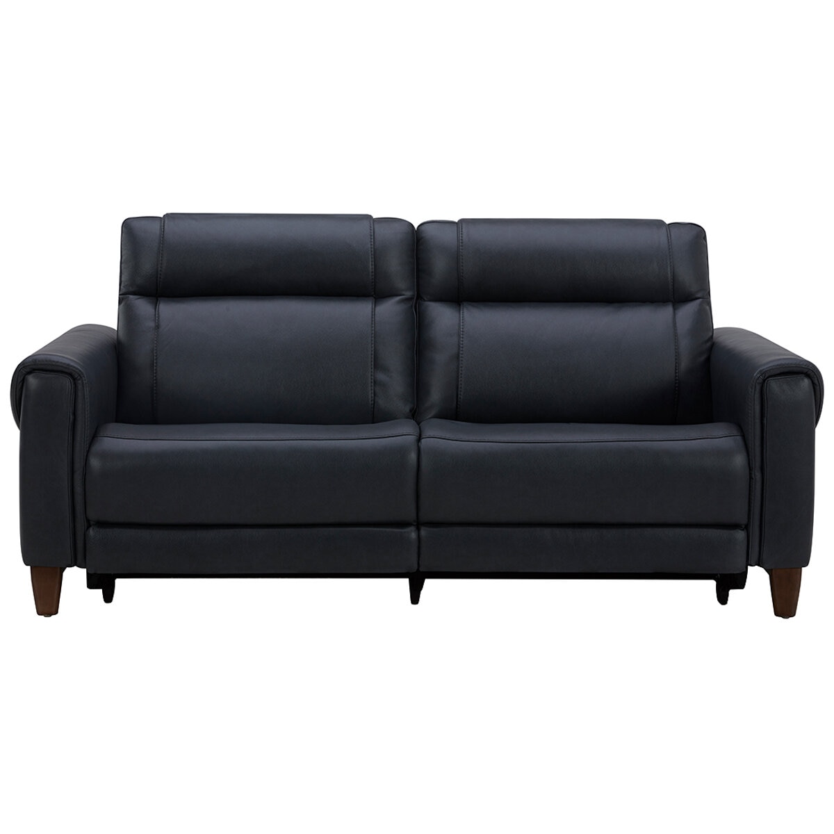 Aiden & Ivy Leather Power Reclining Sofa With Power Headrests