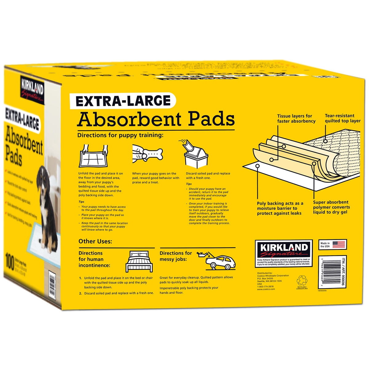 Kirkland Signature Absorbent Puppy Pads 100ct