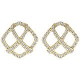 18KT Yellow Gold 0.33ctw Diamond Earrings