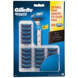 Gillette Mach3 Turbo Cartridges 20 Pack