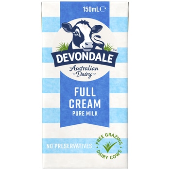 Devondale Pure Full Cream Long Life Milk 32 x 150ml