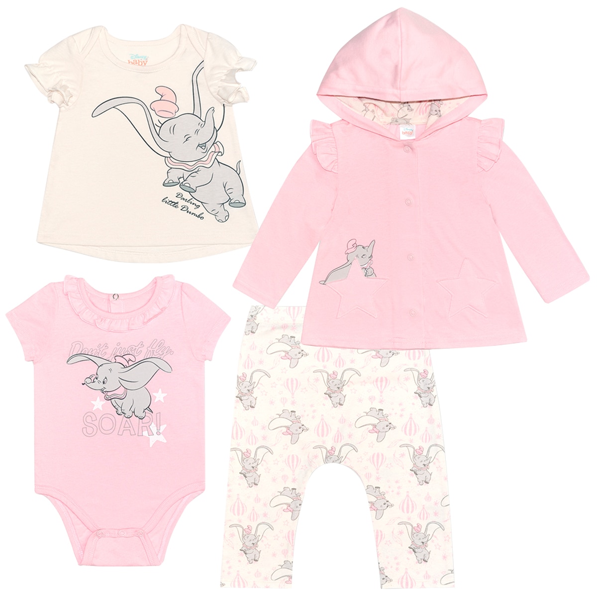 Characters Infant 4 piece Set - Dumbo