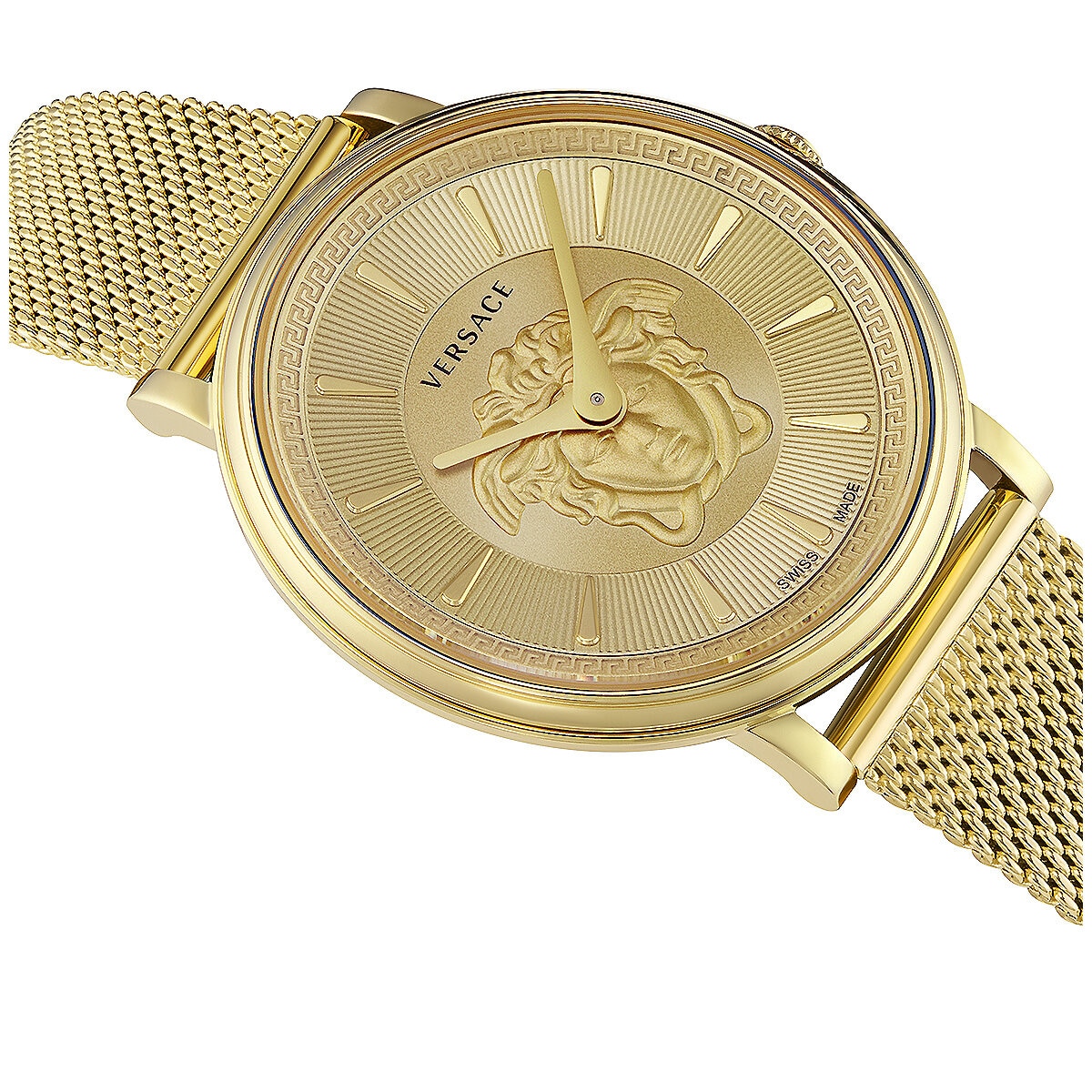 Versace ladies V-Circle Medusa Greca Pattern Dial Watch VE8102219