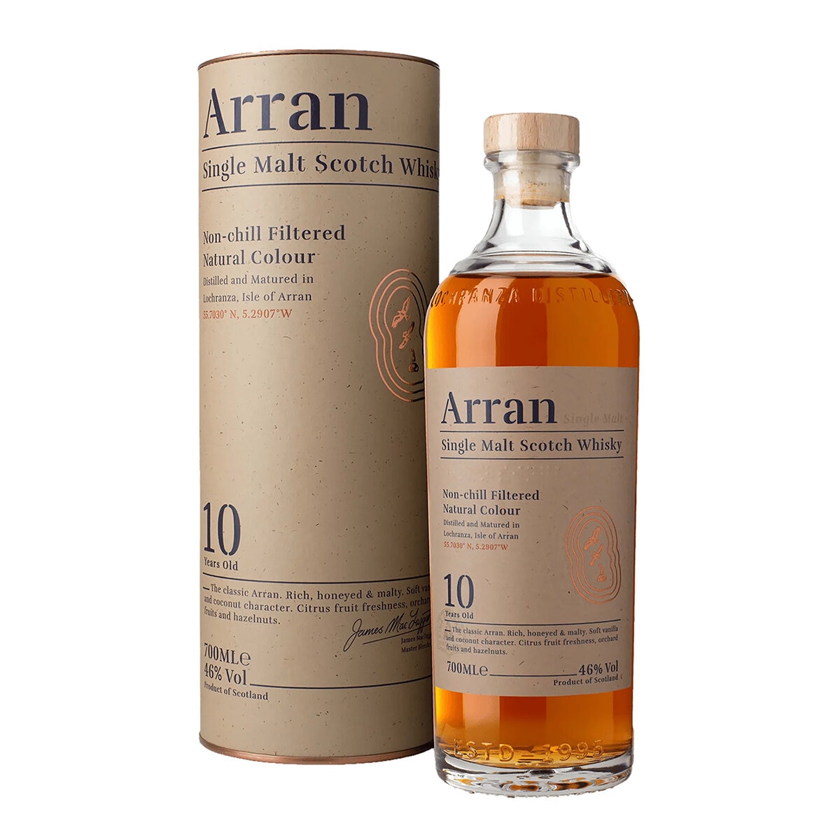 Arran 10 Year Old Single Malt Scotch Whisky 700ml