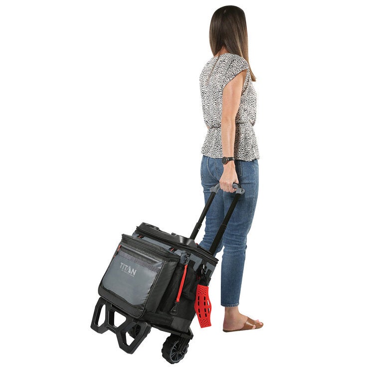 Titan 60 Can Rolling Cooler With Cart Titan 60 Can Rolling Cooler With Cart