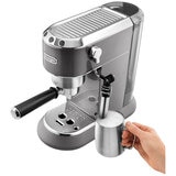 Delonghi EC785GY Dedica Metallics Coffee Machine, Pewter Grey