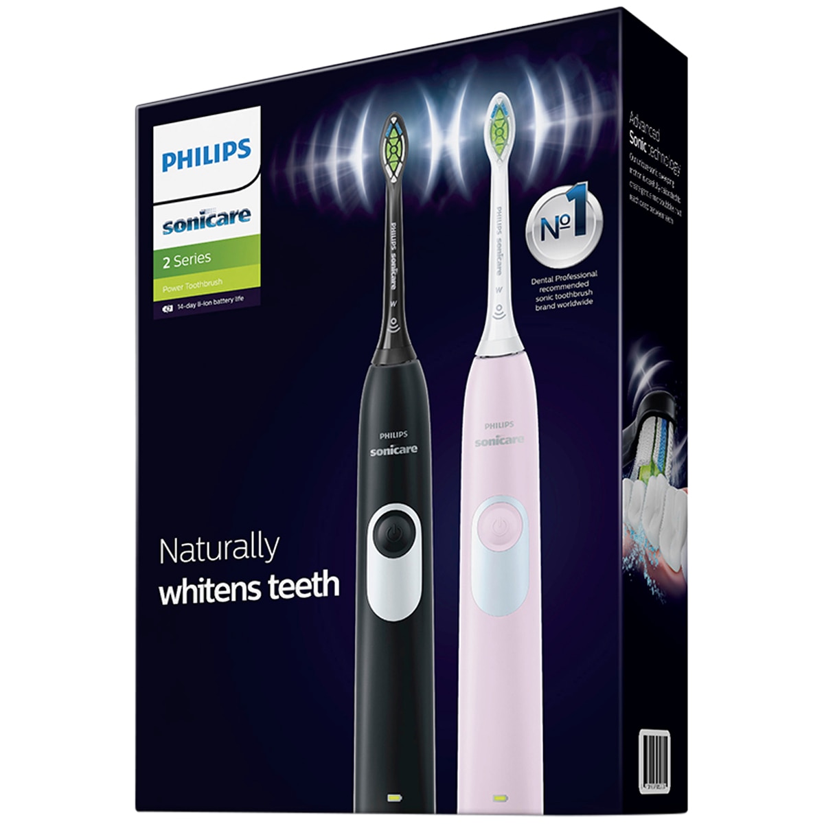 Philips Sonicare 2 Series Electric Toothbrush 2pk HX6232/77