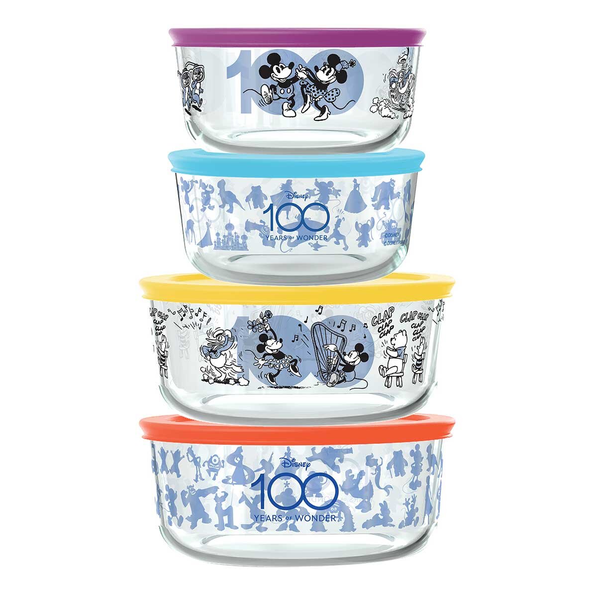 😊 How CUTE are these Disney Pyrex Sets from Costco?! There are two di