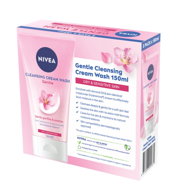 Nivea Facial Cleanser 3x150ML