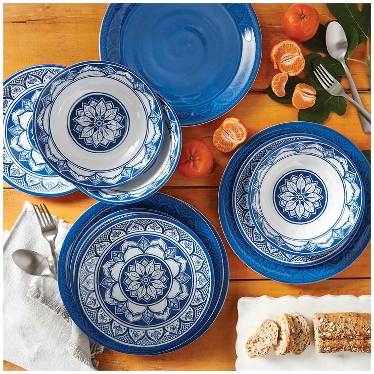 Pandex Melamine Dinnerware 12 Piece Set
