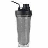 Thermoflask Tritan Shaker Spout Lid With Agitator 710ml 2 Pack Black White