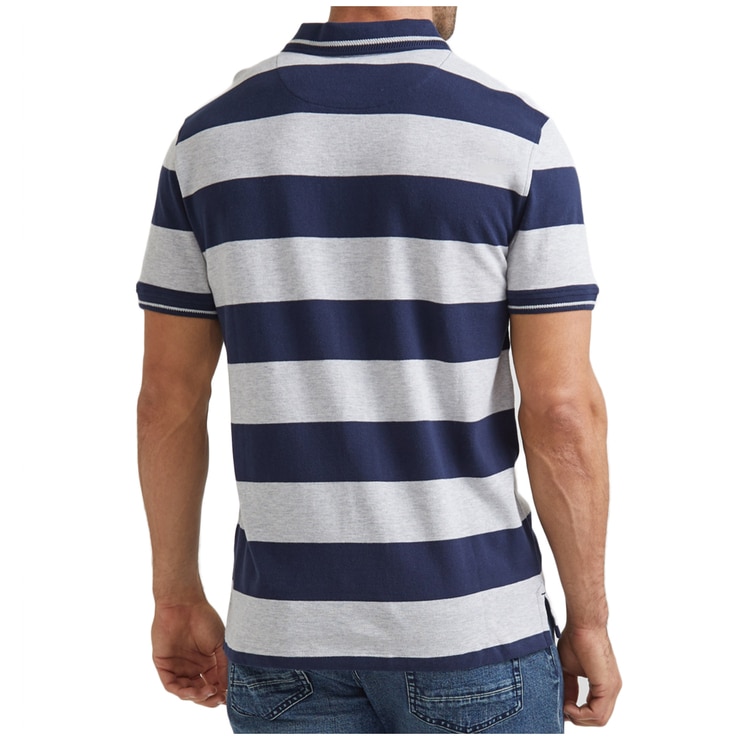 Sportscraft Polo stripe - Navy/Melange Sportscraft Polo stripe - Navy/Melange